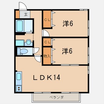 間取図 グランパルクＤ