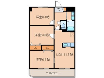 間取図 エレガンスマルフク