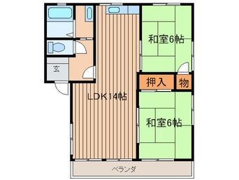 間取図 ヒルサイド富野台