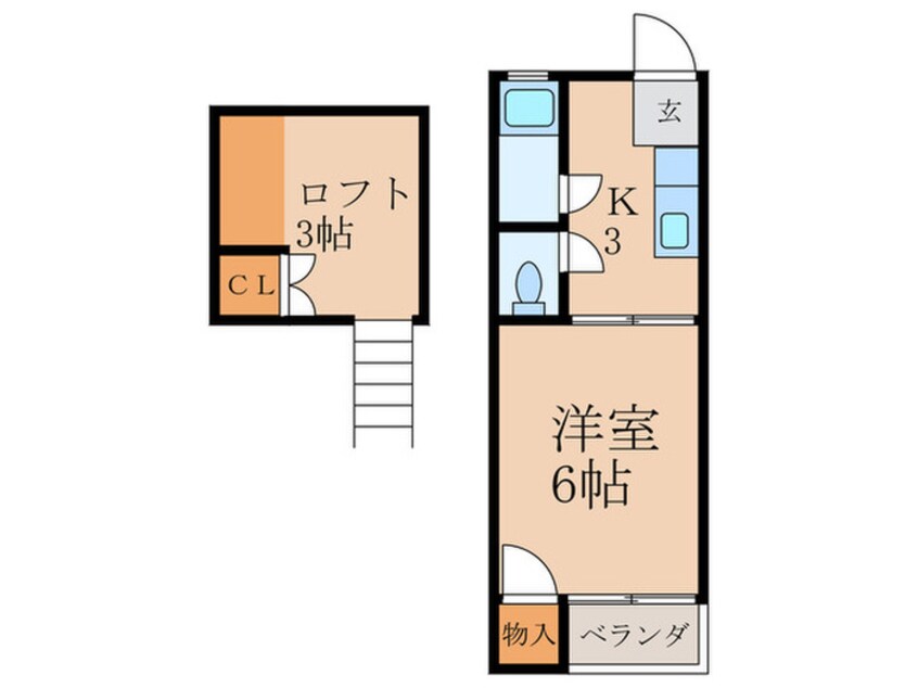 間取図 タウンハイツ守恒