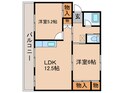 ヴィラナリー中間Ⅱ　2号棟の間取図