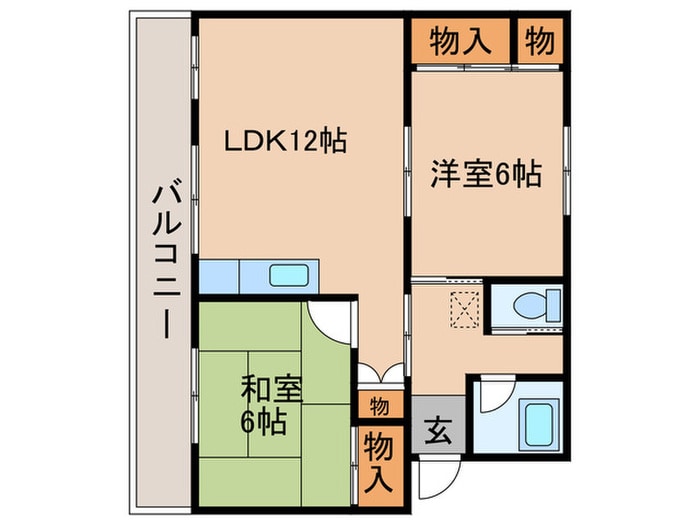 間取り図 ヴィラナリー中間Ⅱ　2号棟