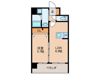 間取図 クロス天神南