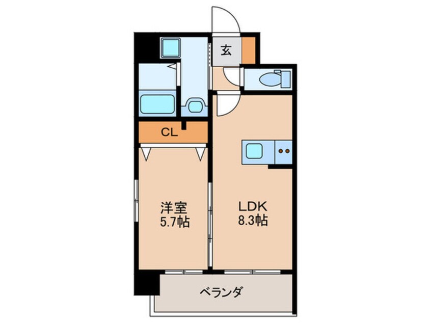 間取図 クロス天神南