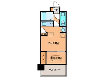 間取図 エステートモア平尾・堀川