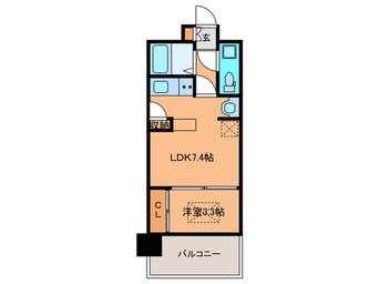 間取図 エステートモア平尾・堀川