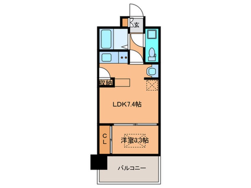 間取図 エステートモア平尾・堀川