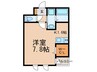 エンクレスト博多GATE（1007） 1Kの間取り
