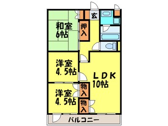 間取図 ウェルネス福岡Ⅰ