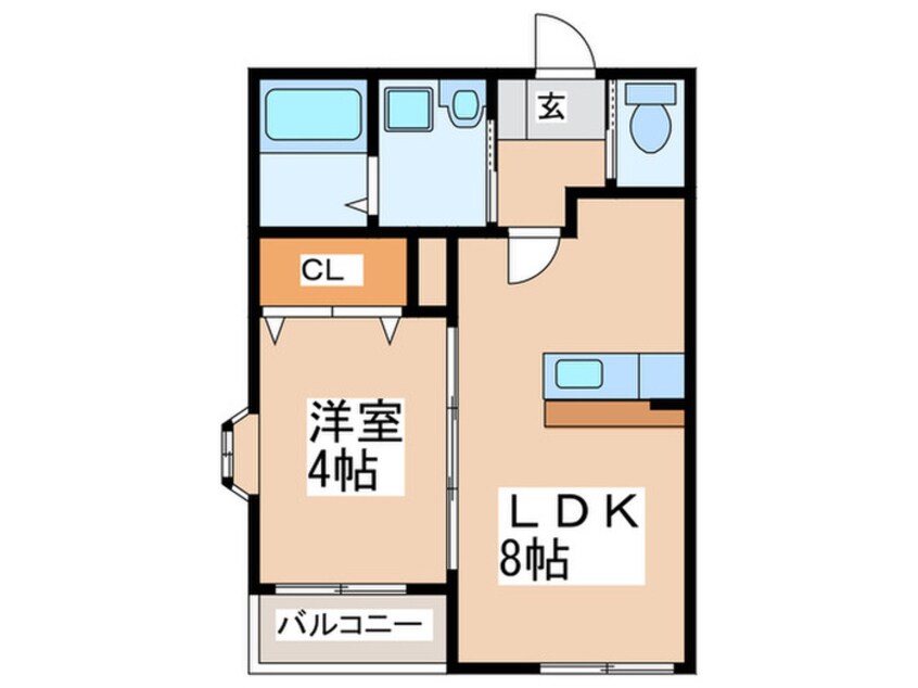 間取図 ホワイトショコラ二日市