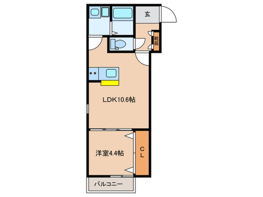 間取図 クリーク小戸