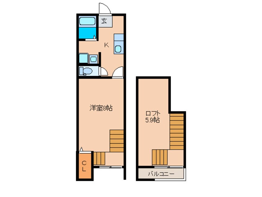 間取図 パストラル周船寺