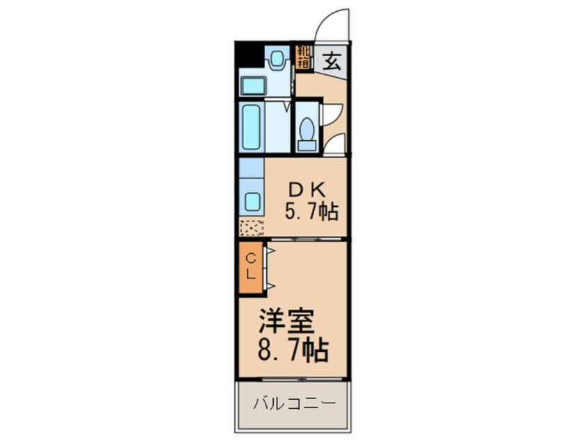 間取図 Ｊｕｓｔｉｃｅ Ｖ．Ｐ