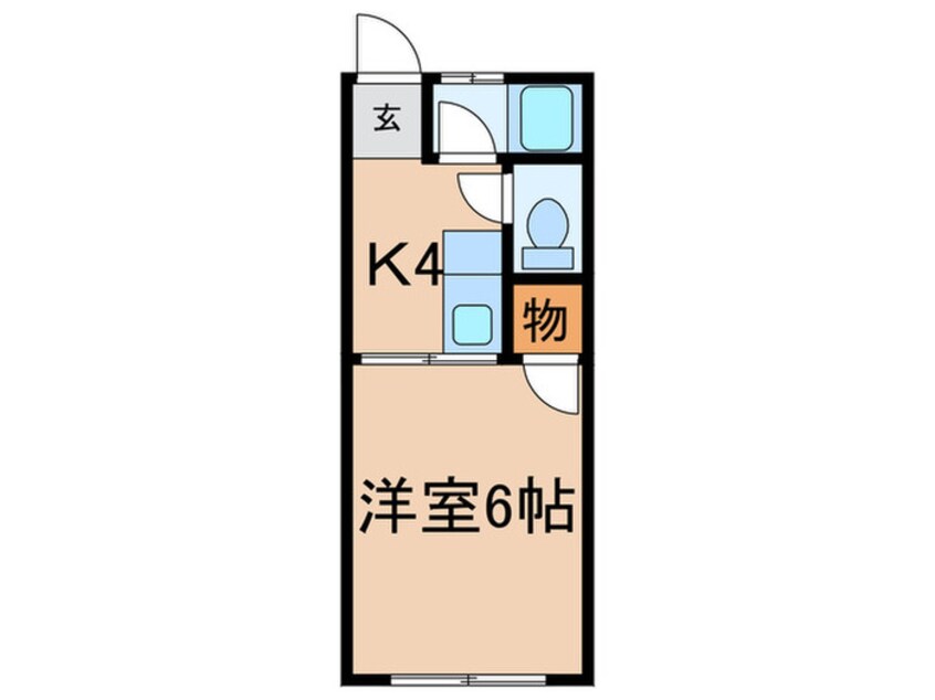 間取図 コーポニュー日吉