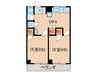 杣ハイツ 2DKの間取り
