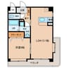 ホープＳパレス 1LDKの間取り