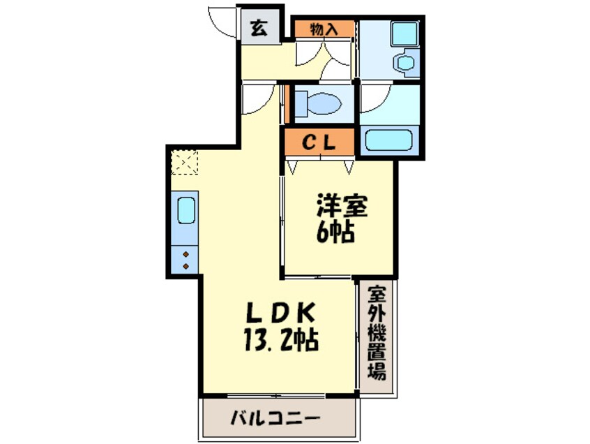 間取図 ティファ－ナ高宮
