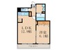 ティファ－ナ高宮 1LDKの間取り
