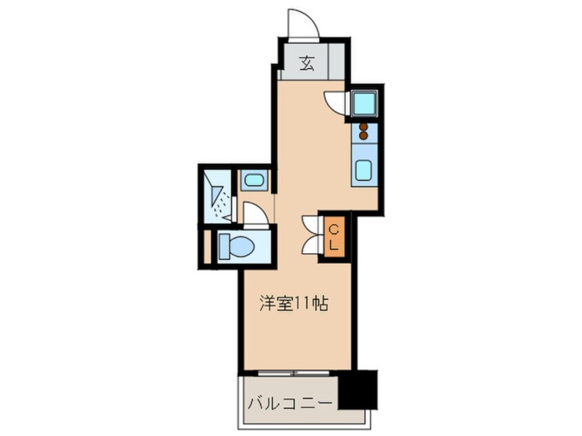 間取図 レジディア西新