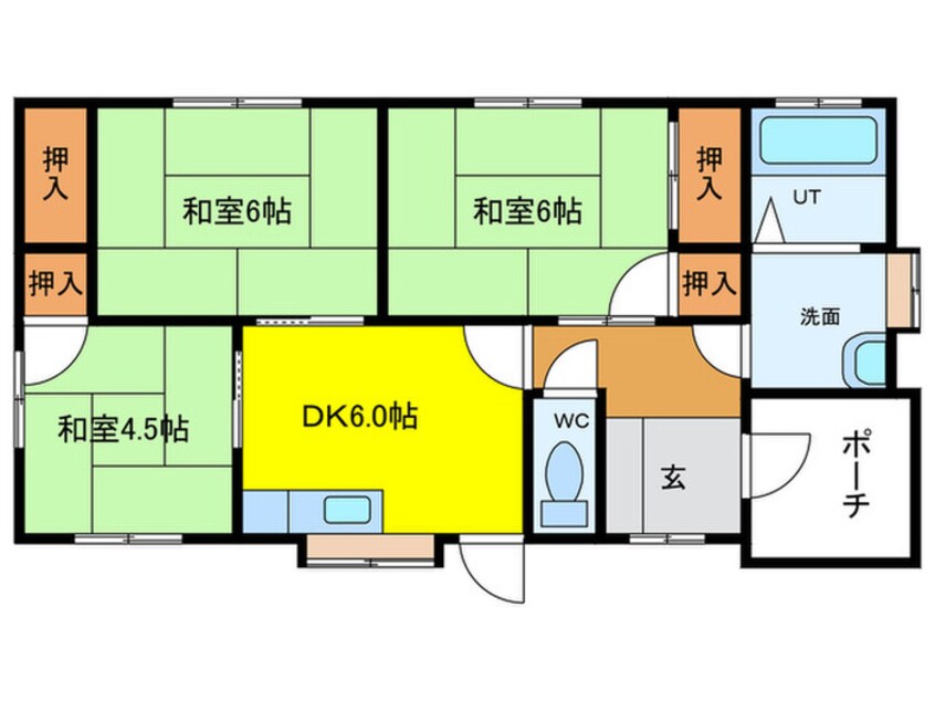 間取図 村山貸家7