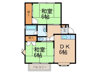 間取図 西山アパ－トＡ