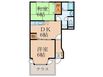 間取図 エム・ボヌール　Ｃ