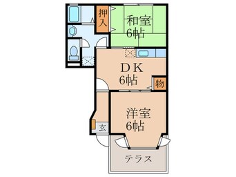 間取図 エム・ボヌール　Ｃ