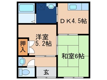 間取図 友原棟割Ⅰ