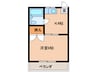 コーポ昭南 1Kの間取り