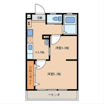 間取図 ハーモニーＫハウスサンワ前原