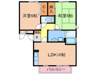 間取図 エスポア－ル１８Ａ