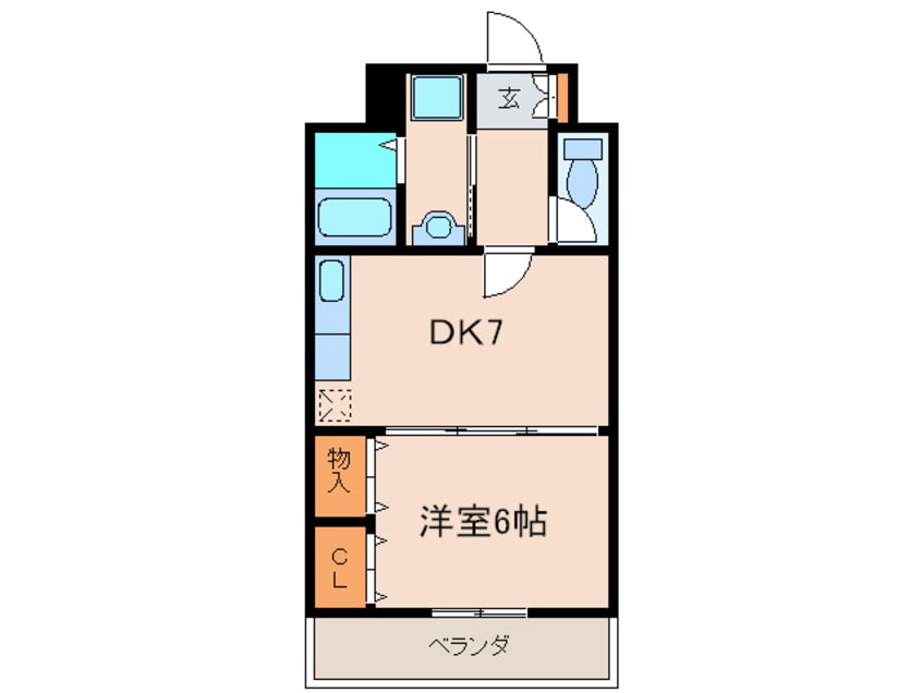 間取図 クレインタ－トル弐番館