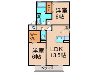 間取図 シャトン黒川Ａ棟