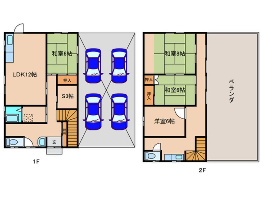 間取図 中村貸家