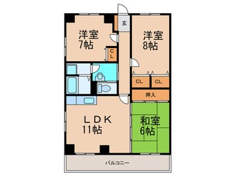 間取図 プチメゾン石坪町