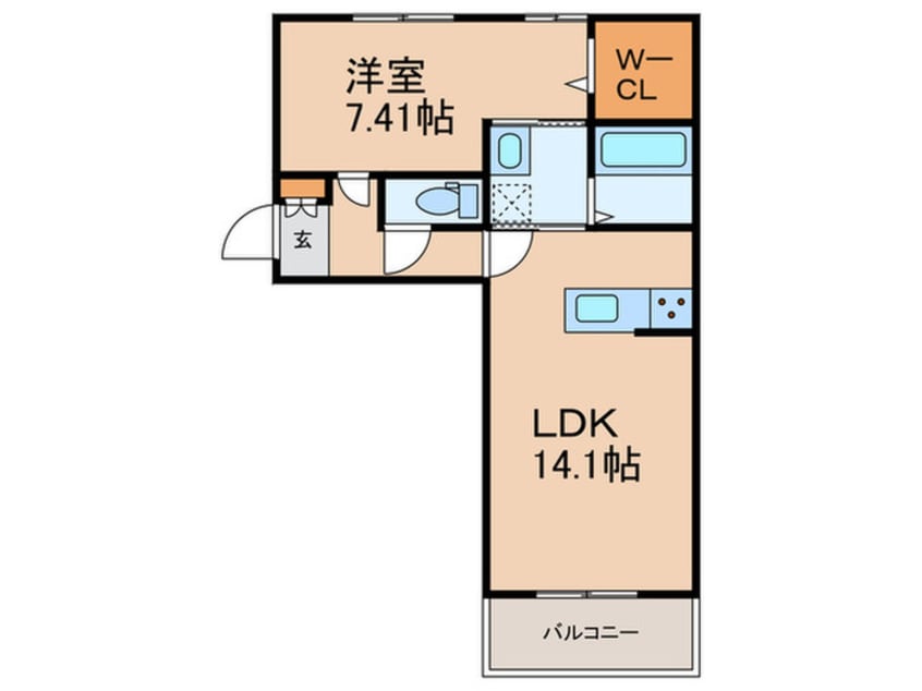 間取図 フリーデン国分