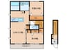 Arietta赤坂 2LDKの間取り