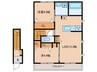 Arietta赤坂 2LDKの間取り