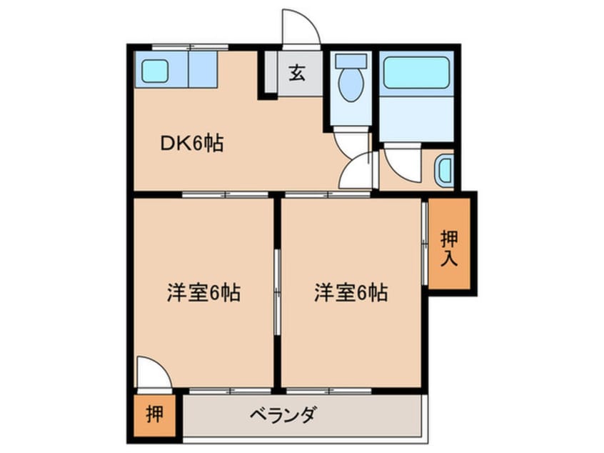 間取図 コーポ有吉