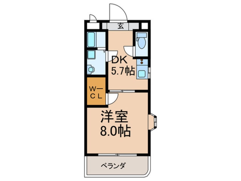 間取図 ルーチェクール花畑