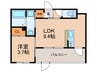 リアンレガーロ雑餉隈駅Ⅱ 1LDKの間取り