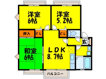 間取図 ティアラ　Ｔ.Ｏ