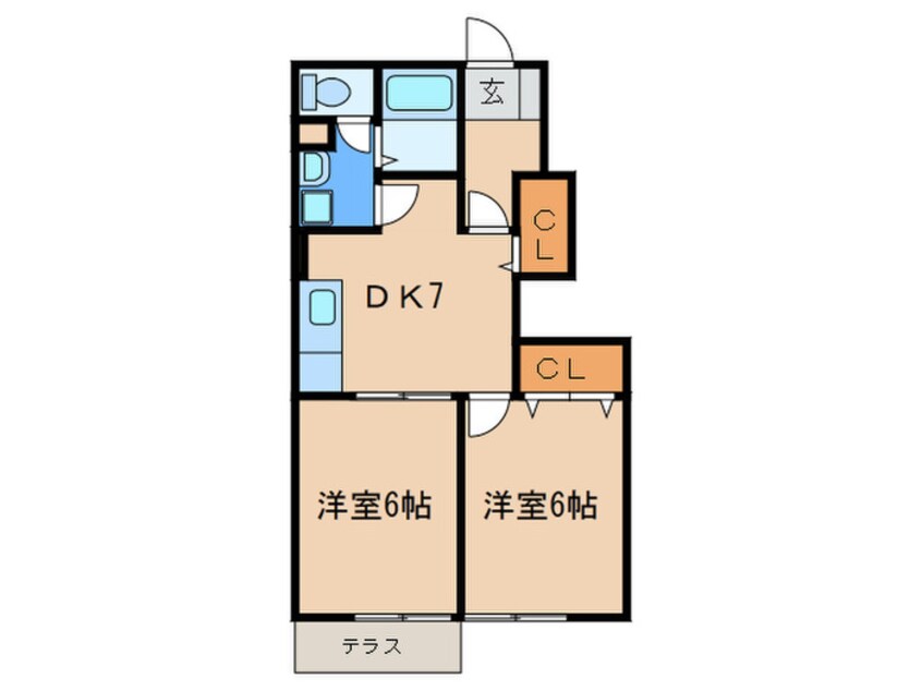 間取図 エスポワール吉田Ⅲ