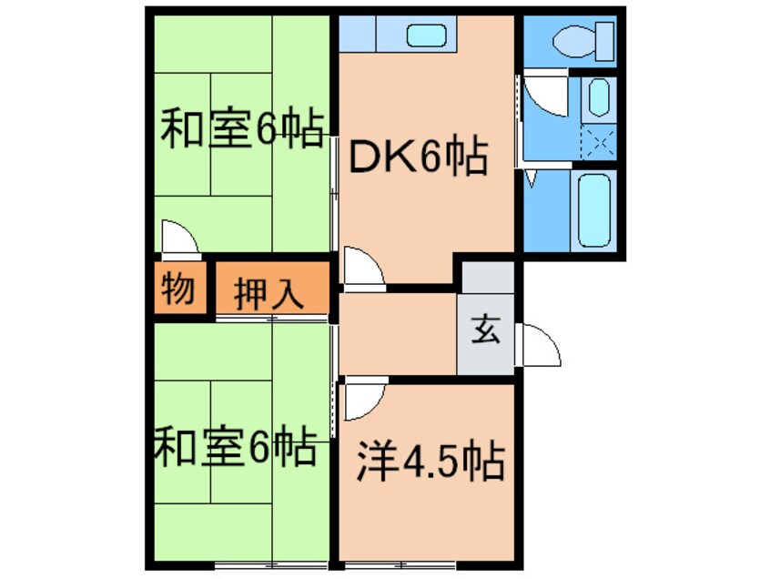間取図 グリーンコーポはぶ