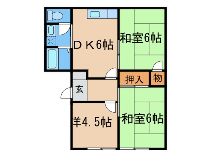 間取図 グリーンコーポはぶ