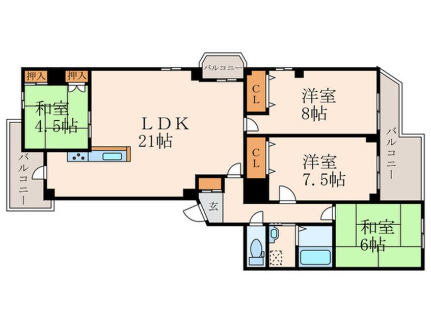 間取図 アビタシオン・アン