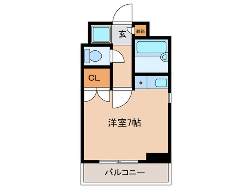 間取図 フォ－チュンパレス新室見