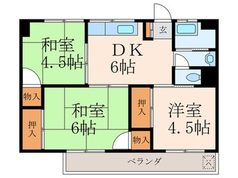 間取図 六甲ビル