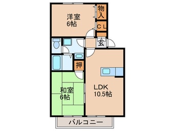 間取図 ヒュ－マンズ太宰府壱番館Ｂ
