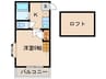 ドルチェ原 1Kの間取り